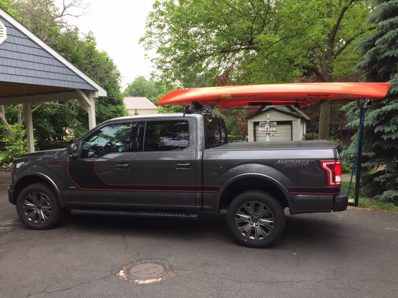 Darby Extend-A-Truck Kayak Carrier w/ Hitch Mounted Load ...