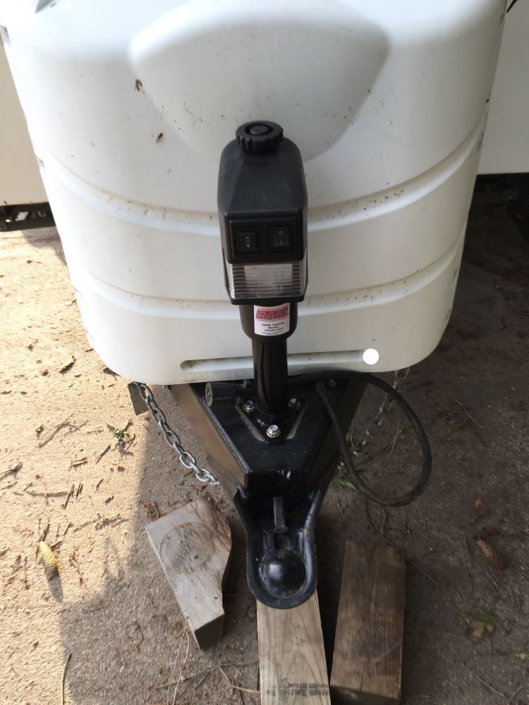 Electric Jack w/ Footplate AFrame 251/8" Lift 3.5K Black