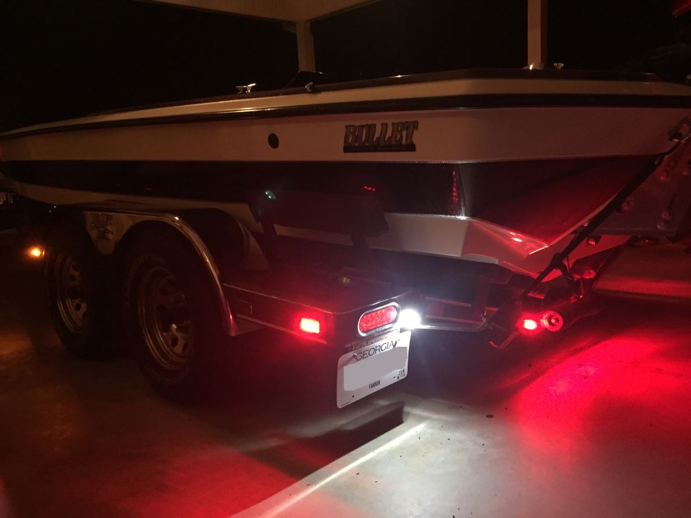 Miro Flex Led Trailer Tail Light Stop Turn Submersible Miro Flex Led Trailer Tail Light Stop Turn Submersible 12 Diodes Oval Red Lens Optronics Lights Stl22rb
