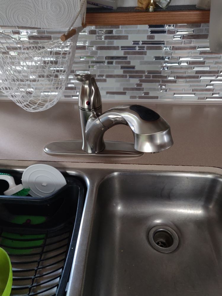 Phoenix Faucets Hybrid Rv Kitchen Faucet W Pull Out Spout Single