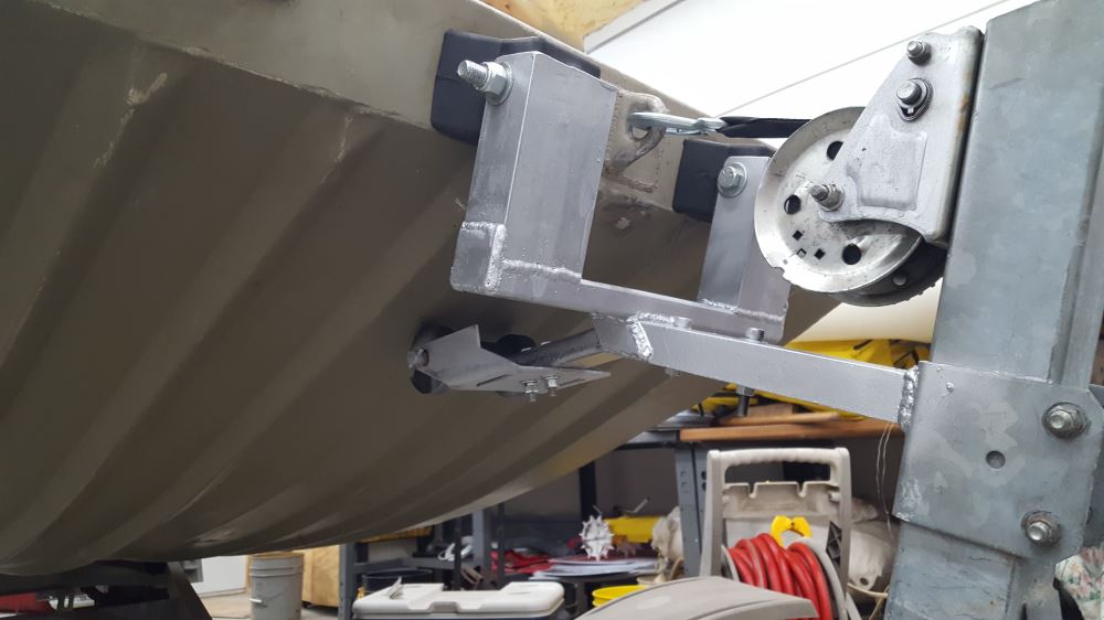 Yates Flat Bow Stop for Boat Trailers - Heavy-Duty Rubber 