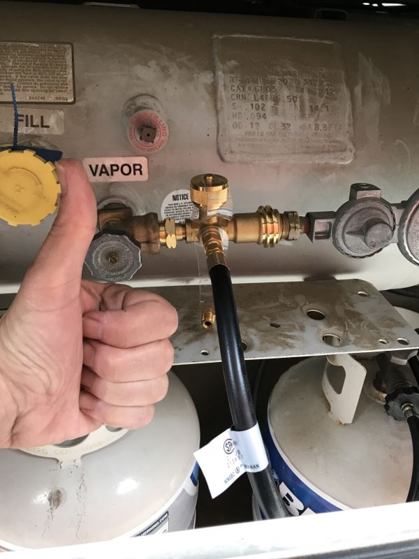 T-Fitting on RV Propane System