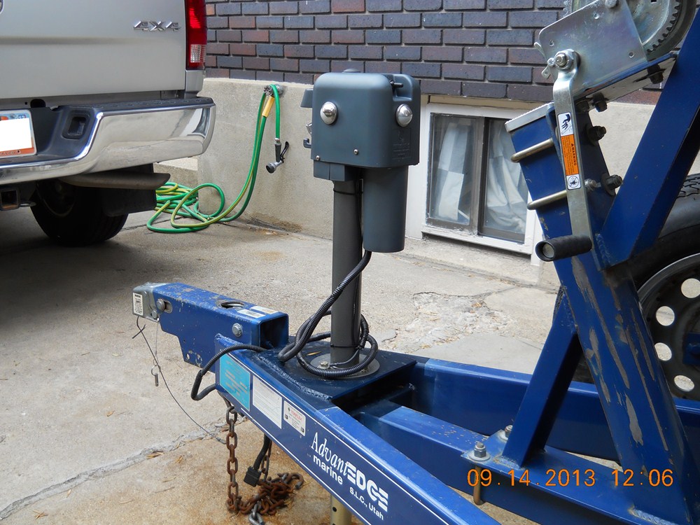 Husky Brute Electric Trailer Jack Drop Leg AFrame 24" Lift