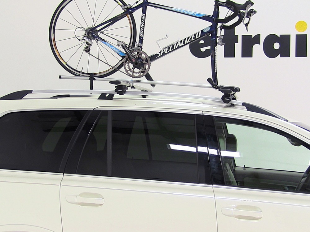 2006 Volvo XC90 RockyMounts TieRod Roof Mounted Bike Carrier Fork Mount Silver