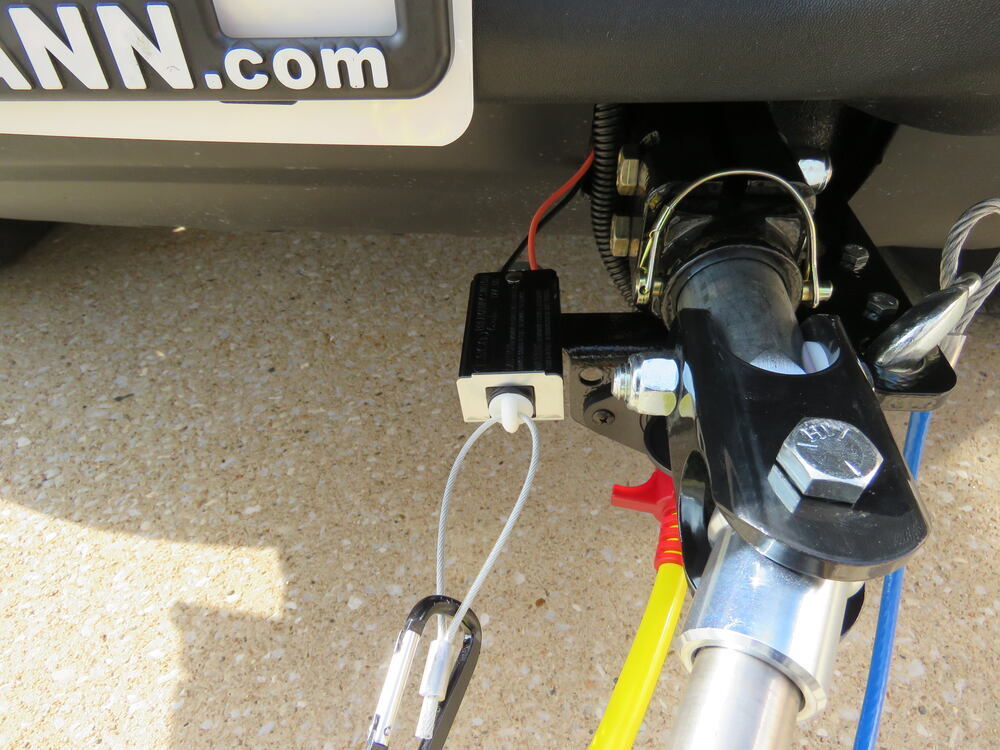 Attaching Tow Bar Arms Close-Up Image