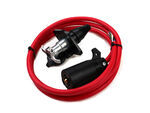 Roadmaster Straight Power Cord for Tow Bars with Cable Guides - 7-Way to 6-Way - 6-Way Socket