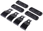 Custom DK Fit Kit for 4 Rhino-Rack 2500 Series Roof Rack Legs - Naked Roof