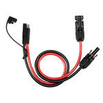 10AWG Solar Connector to SAE Adapter - Connects Solar Panels to SAE Plugs - IP68 Rated - 30A - 600V