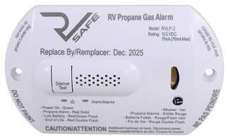 White RV Propane Gas Alarm