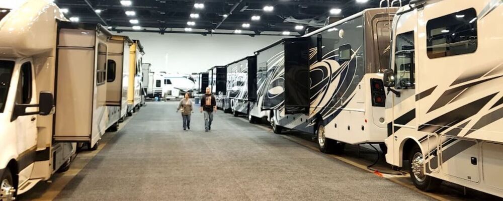 RV Lineup at STL Show