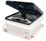Hike Crew RV Roof Vent w/ 12V Fan & LED - Thermostat - Remote - Powered Lift - 10 Speed - 16"