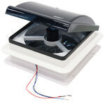 Hike Crew RV Roof Vent w/ 12V Fan - 6 Speed - Remote - Powered Lift - Smoke - 14" x 14"