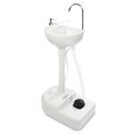 Hike Crew Portable Handwash Sink - Pedestal - 5 Gallon Supply w/ Foot Pump