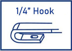 one quarter inch small hook