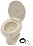Seaflo RV Toilet - Elongated Seat - Slow Close Lid - Polypropylene - Bone