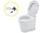 Seaflo Fresh Water Electric Marine Toilet - Macerating - Push Button Flush - 12V - White Ceramic