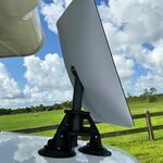 Sea Sucker Starlink Standard Actuated Dish or High Performance Dish Holder - Vacuum Mount - Black
