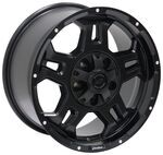 Aluminum Stealth Series S37 Matte Black Wheel with Offset - 17" x 9" Rim - 5 on 4-1/2