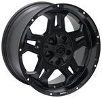 Aluminum Stealth Series S37 Matte Black Wheel with Offset - 18" x 9" Rim - 5 on 4-1/2