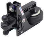 Shocker HD Max Black Air Cushioned 2-Ball Mount - 2" Hitch - 4-1/2" Drop - 20K - Black