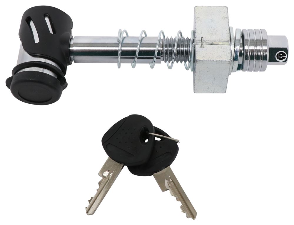 TOPSKY Trailer Hitch Receiver Lock Dual Bent Pin Style 5//8 inch Diameter Fits 2 or 2-1//2 Receiver Carbon Steel with Two Flat Key
