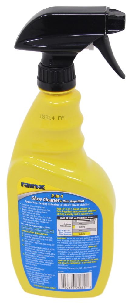 Rain X 2 In 1 Glass Cleaner With Repellent 23 Oz