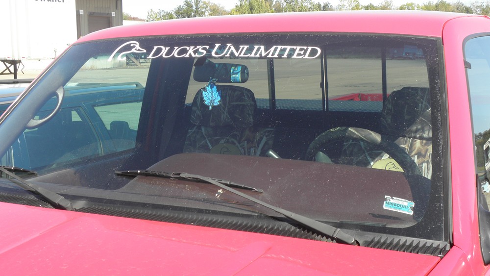 ducks unlimited windshield decal