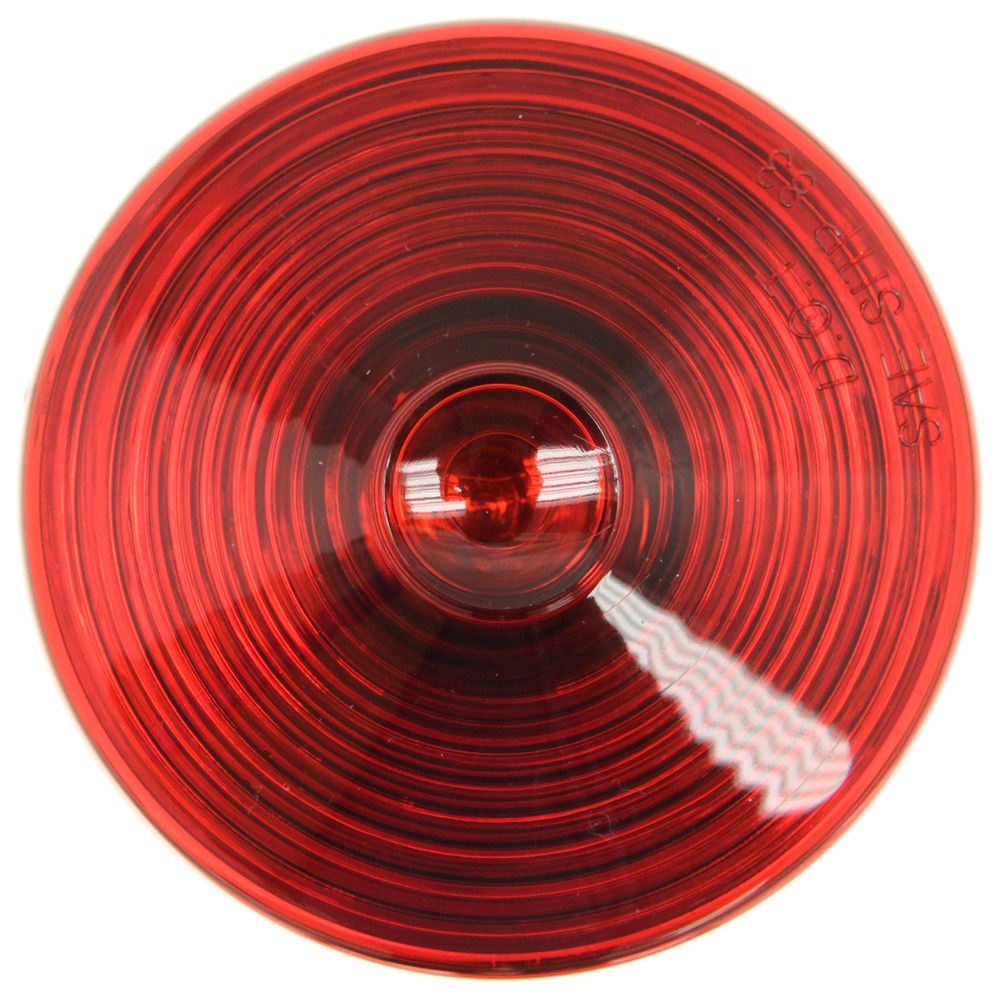 Trailer Tail Light - Stop Turn Tail - Incandescent - Round - Red Lens