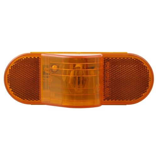 Amber 6.5/" Oval Truck Semi Trailer Mid-Ship Mid-Turn Signal Marker Light 6