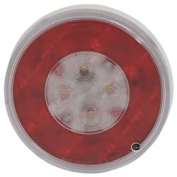 Red And White 4 1 2 Inch Diameter Trailer Lights Etrailer Com 2 Inch Diameter Trailer Lights