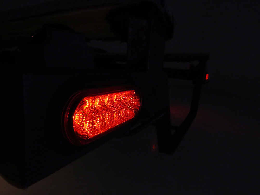 Miro Flex Led Trailer Tail Light Stop Turn Submersible Miro Flex Led Trailer Tail Light Stop Turn Submersible 12 Diodes Oval Red Lens Optronics Lights Stl22rb