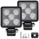 Sylvania 3" Cube Off-Road Driving Light - Slim - Flood - 750 Lumens - Qty 2