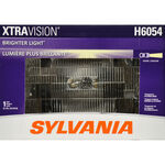 Sylvania H6054 Sealed Beam Halogen Headlight - XtraVision - Rectangular - 65/35 Watts - Qty 1