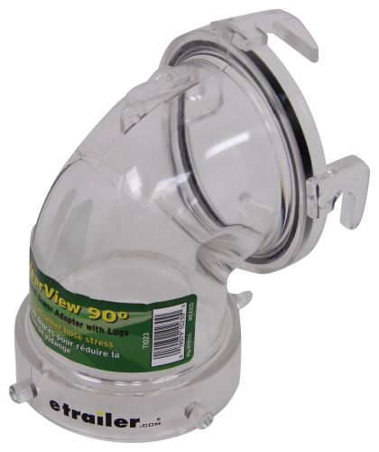 Valterra-Clearview-Extension-for-RV-Sewer-Hose-3"-Bayonet-Fitting-90-Degree-Clear-Plastic