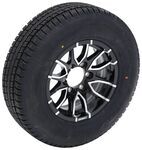 Taskmaster Provider ST225/75R15 Radial Tire with Black Machined County Line Wheel - 6 on 5-1/2