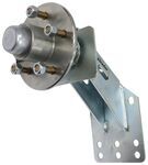 Tie Down Spare Tire Mount w/ 5 on 4-1/2 Hub - Zinc Plated Steel