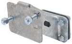 Tie Down Spare Tire Mount for Aluminum Trailers - 4 and 5 Lug Wheels - Galvanized Steel