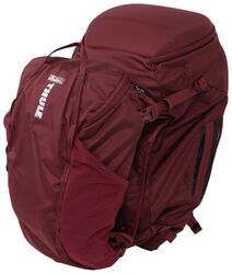 Thule Landmark women's hiking backpack in red. 