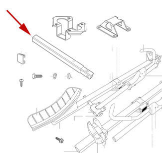 Replacement Backbone for Thule T2 2" Hitch Thule Accessories and Parts TH68XD