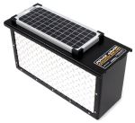 TorkLift PowerArmor Solar Locking Battery Box - 6V and 12V Batteries - Diamond Plate Aluminum