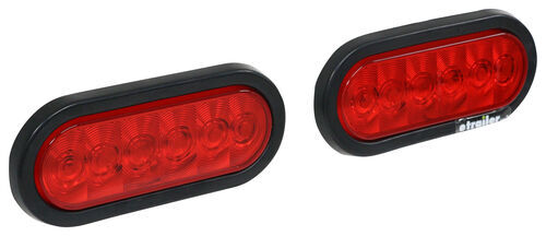 2 Set 2/" Red LED trailer lights grommets /& harness.