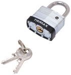 Trimax Dual-Locking Laminated Solid Steel Padlock - 1" Wide - 1/4" Shackle