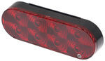TecNiq High Visibility Stop Turn Taillight - 6" - Oval - Tripole - Grommet Mount - Red Lens