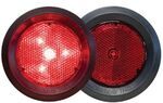 TecNiq Side Marker with Reflector - 2.5" - 4 LED- Round - Red