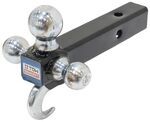 TowSmart Tri-Ball Mount w/ Hook for 2" Hitches - 1-7/8", 2", 2-5/16" Balls - 10K