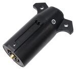 TowSmart Black Plastic, 7-Pole, RV-Style Trailer Connector - Trailer End