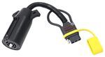 TowSmart ProClass Plug-In Trailer Connector Adapter w Wire Tester, Ergo Grip - 4-Way Flat to 7-Blade