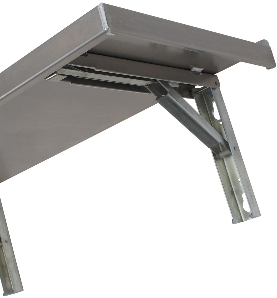 Tow Rax Wall Mounted Folding Table Aluminum 45 1 2 Long