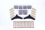 Terran Axle Tandem-Axle Hanger Kit for Double Eye Springs - 1-1/2" Tall Front