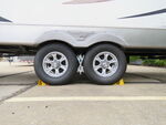 Super Grip Chock Wheel Stabilizers for Tandem-Axle Trailers and RVs - Qty 2